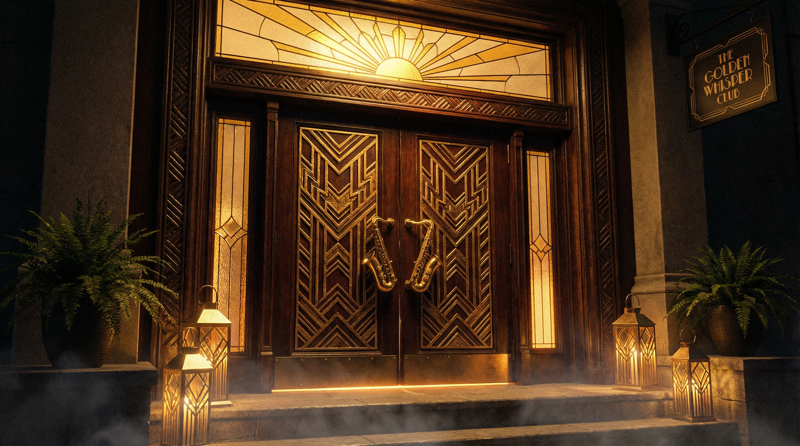 Art Deco风格大门入口 - 开启 棋牌娱乐 之旅