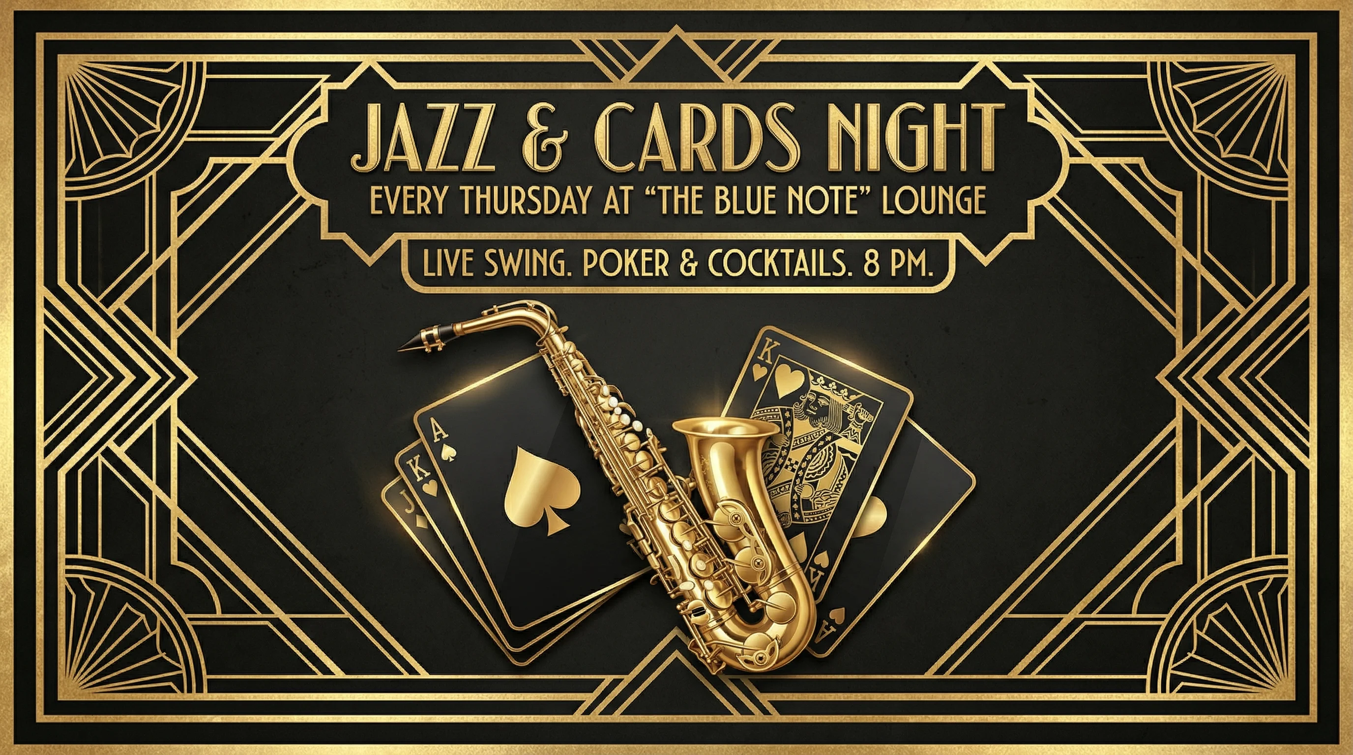 棋牌娱乐 App界面展示 - Art Deco风格移动应用